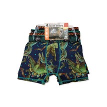 Jurassic World T-Rex Boys 4 Pack Boxer Briefs Size Medium 8 Brand NEW MSRP $12 - £5.47 GBP