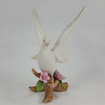 Beautiful Vintage Lefton &quot;White Dove&quot; Porcelain Figurine 6.5&quot; tall SBH8W - £22.68 GBP