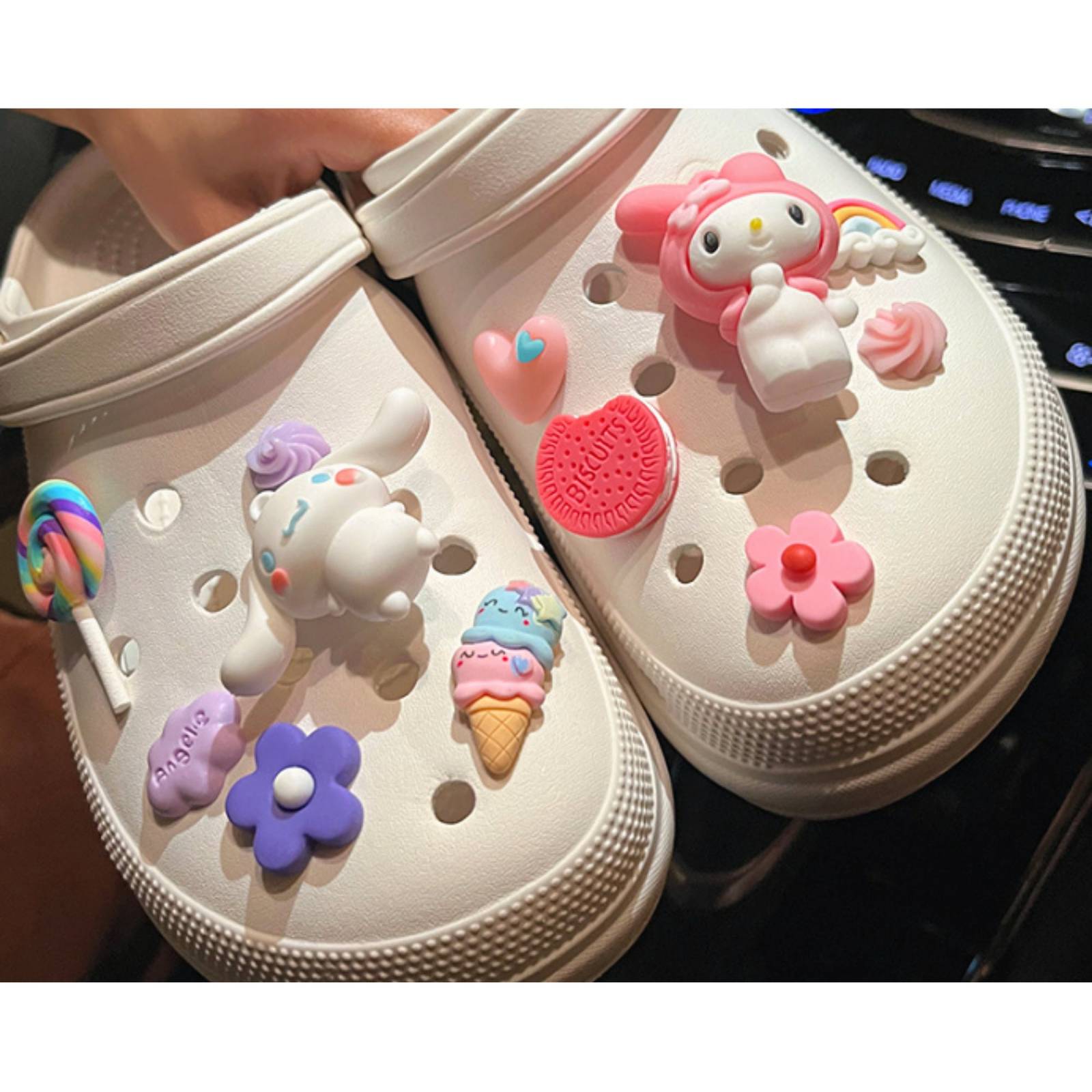 Cinnamoroll Shoe charms for crocs，Sanrio  Kuromi Cinnamoroll Croc Charms - $19.36