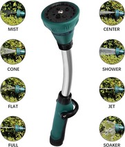 Watering Wand 15&quot; Garden Hose Nozzle Sprayer 8 Adjustable Pattern New (A15) - £22.01 GBP