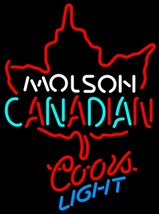 Coors Light Molson Leaf Hockey Neon Sign - £567.56 GBP