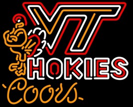 Coors Virginia Tech Vt Hockey Logo Neon Sign - £553.93 GBP