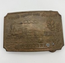 JK09125 VINTAGE 1970s **WELLS FARGO &amp; COMPANY - SOUTH DAKOTA** BELT BUCKLE - $12.00