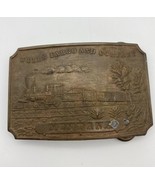 JK09125 VINTAGE 1970s **WELLS FARGO &amp; COMPANY - SOUTH DAKOTA** BELT BUCKLE - $16.41 CAD