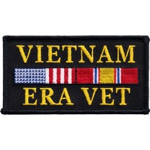 Vietnam Era Vet Veteran Ribbon &amp; American Flag Patch 3&quot; - £8.24 GBP