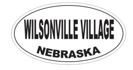 Wilsonville Village Nebraska Oval Bumper Sticker D7121 Euro Oval - $1.39+