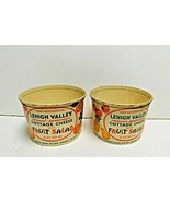  Lehigh Valley Wax Cottage Cheese With Fruit Salad Containers  Lot of 2 - £21.93 GBP