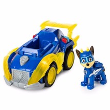 Paw Patrol Mighty Pups Super Paws Chase Deluxe Vehicle with Lights and Sounds - £11.77 GBP