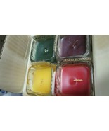 PARTYLITE SCENTED 4 CANDLES BOX WINTER GREEN/TOASTED GOLD/RED RIBBON/SUG... - £35.04 GBP