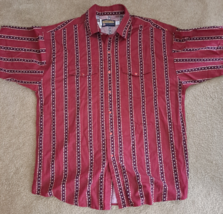 Panhandle Slim Red Western Wear Ls Shirt Pearl Snap Buttons Shirt Xl - £11.95 GBP