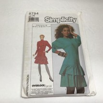 Pattern Simplicity 8794 Dress Vtg 1988 Sz 16 Uncut - £4.68 GBP