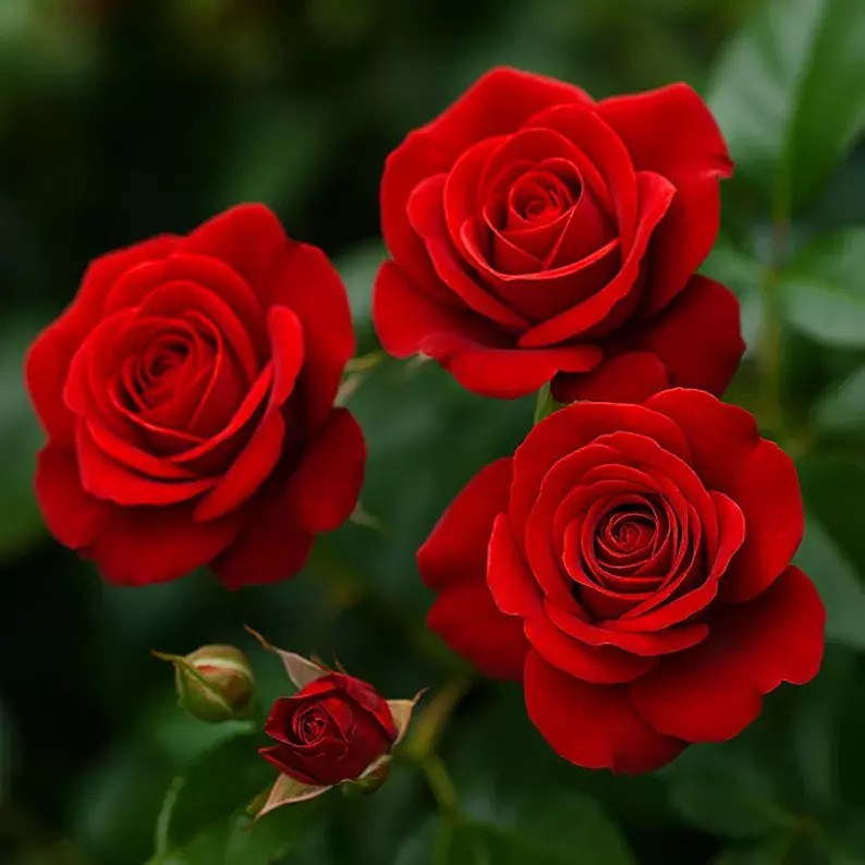 Red Sunblaze Miniature Rose Live Plants: Blooming Roses, Ready to Plant - $86.92