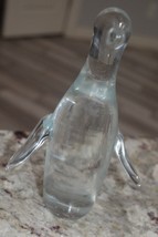 Glass Penguin 6.5” tall - £15.72 GBP
