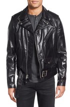 Hidesoulsstudio Mens Black Real Leather Jacket #83 - £102.70 GBP