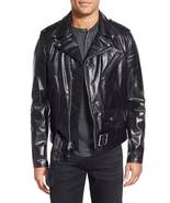 Hidesoulsstudio Mens Black Real Leather Jacket #83 - £102.71 GBP