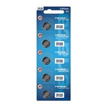 Renata CR1220 Batteries - 3V Lithium Coin Cell 1220 Battery (5 Count) - £4.70 GBP