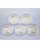 Lot of 5 2012 Australia Silver 1oz Koalas (BU Condition) in Capsules KM#... - $578.49 CAD