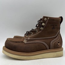 Hawx Grade WULM-4 Mens Brown Leather Lace Up Comp Toe Work Boots Size 7.5 D - £61.91 GBP
