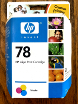 NOS Genuine HP 78 Tri Color Ink Cartridge Factory Sealed - EXP 2006 - $10.95