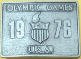 Olympic Games U.S.A. 1976  Commemorative Bergamot Belt Buckle - $21.83 CAD