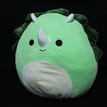 Squishmallows Tristan the Triceratops Green Dinosaur 16&quot; Stuffed Plush Kelly Toy - $23.19