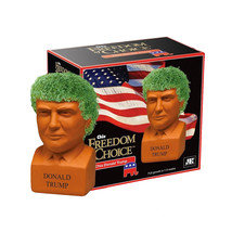 Chia Pet Planter - Freedom of Choice Donald Trump - Determined - £16.23 GBP