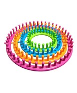 Round Hand Knitting Looms Set of 4 Sizes Unbranded - $20.28 CAD