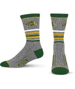 For Bare Feet Mens North Dakota State Bison 5 Star Crew Sock Marble Grey... - $13.97 CAD
