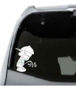 Boy Peeing/Laptop Decal Quality Long Lasting Vinyl Decal - $4.00+