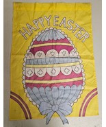 Easter Eggs Holiday House Flag Decorated Eggs 28&quot; x 40&quot; Banner - $8.64