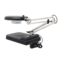 TECHTONGDA 110V 20X Black Benchtop Magnifier Lamp Magnifier Desk Table L... - $103.46