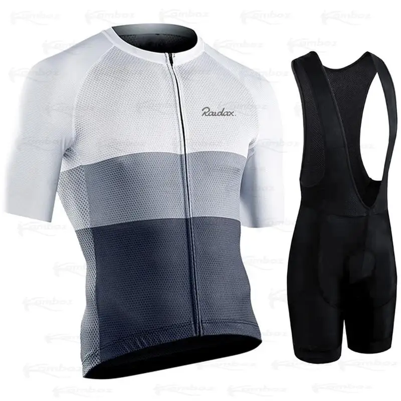 Sporting New Raudax Team Cycling s Bike Wear Clothes Quick-Dry Bib Gel Sets Clot - £23.98 GBP