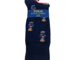 Polo Ralph Lauren Bear Socks Mens Size 6-13 Denim Blue Red 2-Pack NEW - $24.95