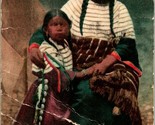 Vtg Postcard 1907 Win Kills Morning Squaw &amp; Papoose Native American  - $5.89