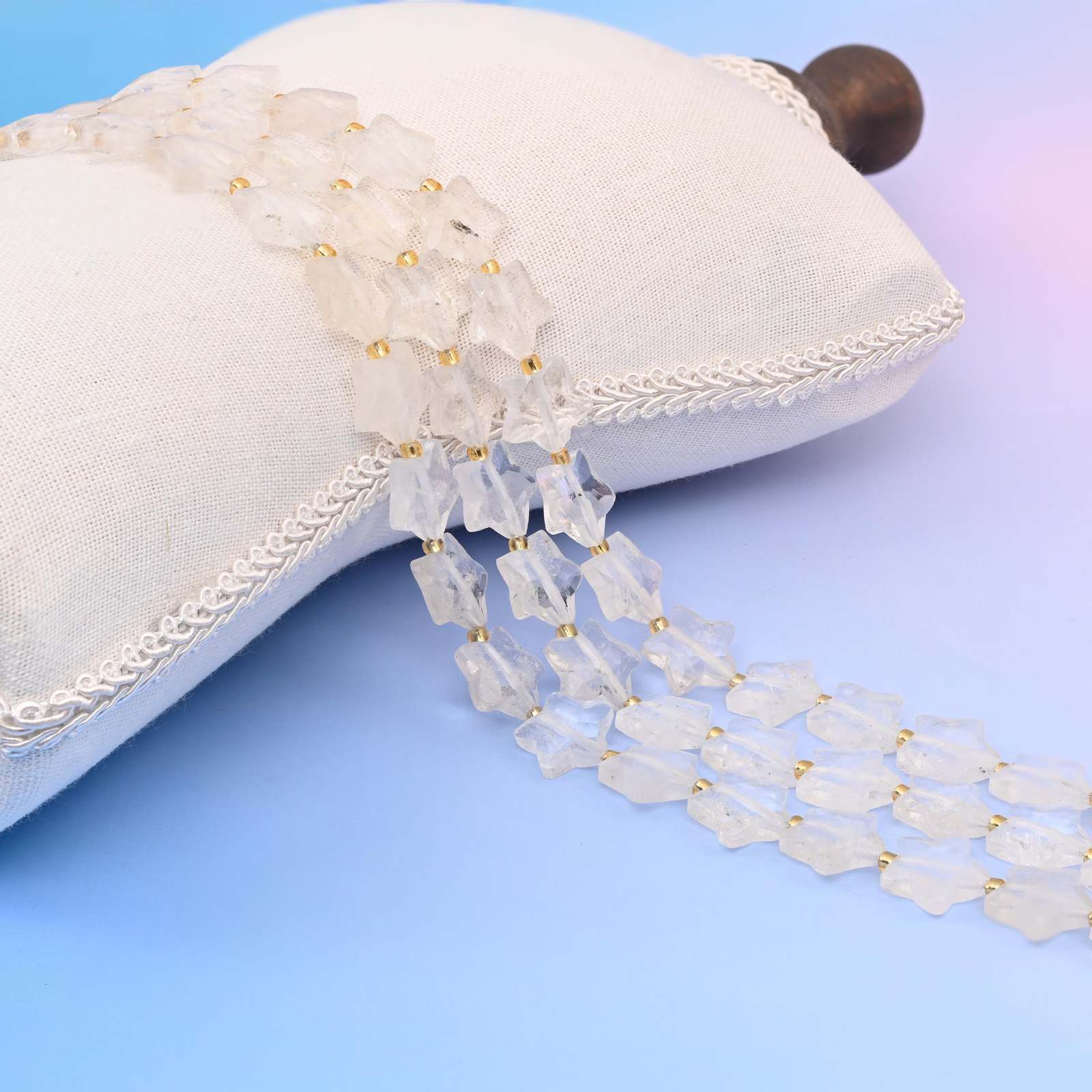 Natural Clear Quartz 5 Pointed Star Faceted Gemstone Beads, 14mm Star Gemstone B - £12.69 GBP - £17.17 GBP