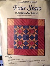 Rachel&#39;s Of Greenfield Four Stars Wall Hanging Quilt Kit 22&quot;X22&quot; - £19.81 GBP