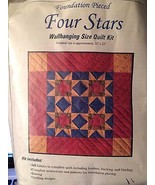 Rachel&#39;s Of Greenfield Four Stars Wall Hanging Quilt Kit 22&quot;X22&quot; - £19.93 GBP