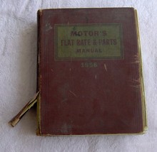 1956 Motors Flat Rate And Parts Manual Automotive Book Hardcover  - £13.58 GBP