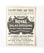 Royal Salad Dressing Mayonnaise 1897 Advertisement Victorian Condiments ... - $181.88 MXN