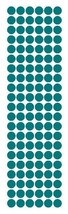 3/8&quot; Turquoise Round Vinyl Color Code Inventory Label Dot Stickers - £1.57 GBP+