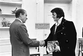 President Richard M. Nixon Shaking Hands With Elvis Presley 13X19 Photo - $17.99