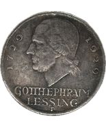 5 RM Fantasy Medal 1929 - Gotthold Ephraim Lessing Conmemorativo - $18.66 CAD