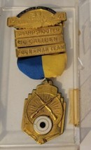 Vintage California state championship 1961 Sharpshooter 4-man Team Medal... - $9.49
