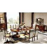 Luxurious E-63 9-Piece Carved Dining Set – Ornate European Elegance - $13,096.86 CAD