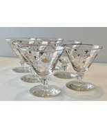 Beautiful MCM Libbey Glass Royal Fern Drinking Glasses Stemware Gold Acc... - $65.12 CAD