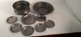 Antique French Pewter, Estate Lot of 9 Pcs. - £32.08 GBP