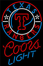 Coors Light MLB Texas Rangers Neon Sign - £547.41 GBP
