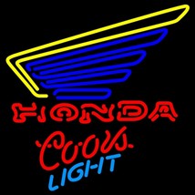 Coors Light Honda Motorcycle Gold Wing Neon Sign - £558.64 GBP
