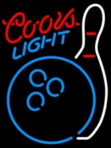 Coors Light Bowling Blue White Neon Sign - £550.05 GBP