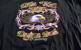 Daytona Beach Bike Week 2001 60th Anniversary Eagle T Shirt XL Double Sided - $32.53